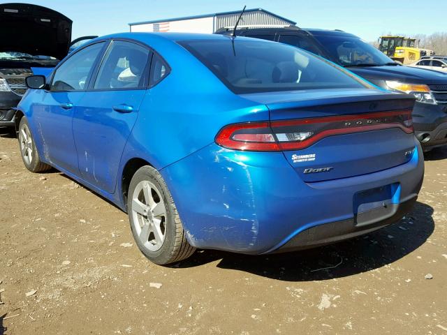 1C3CDFBB4FD174324 - 2015 DODGE DART SXT BLUE photo 3