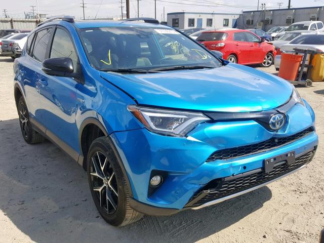 JTMJJREV9HD140014 - 2017 TOYOTA RAV4 HV SE BLUE photo 1