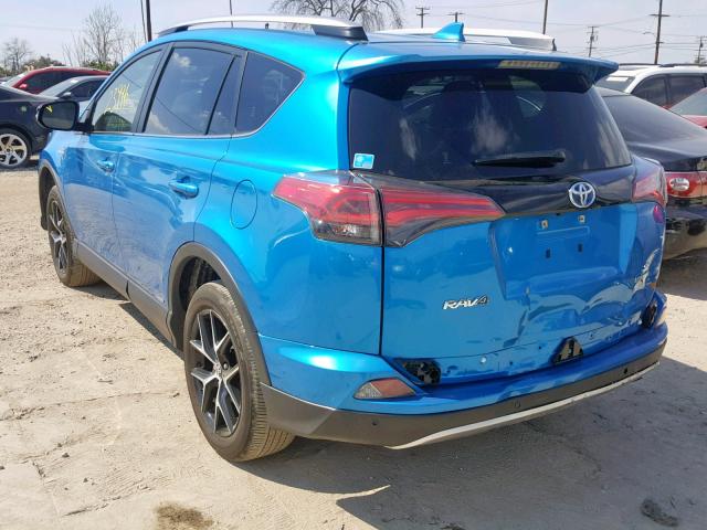 JTMJJREV9HD140014 - 2017 TOYOTA RAV4 HV SE BLUE photo 3