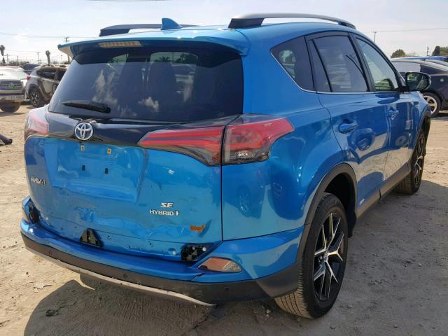 JTMJJREV9HD140014 - 2017 TOYOTA RAV4 HV SE BLUE photo 4