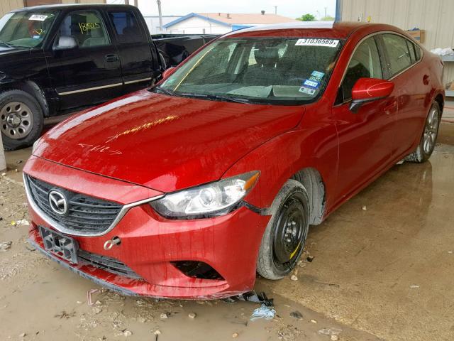 JM1GJ1U67E1150950 - 2014 MAZDA 6 SPORT RED photo 2