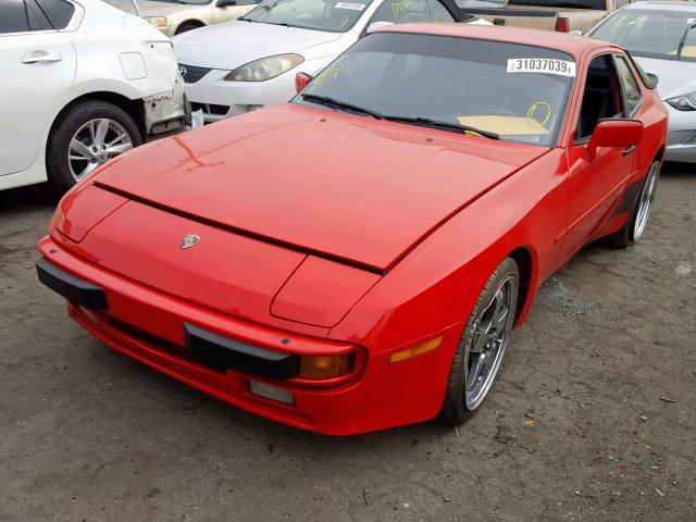 WP0AA0945FN454778 - 1985 PORSCHE 944 RED photo 2