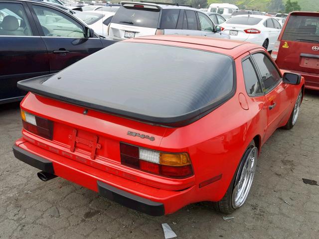 WP0AA0945FN454778 - 1985 PORSCHE 944 RED photo 4