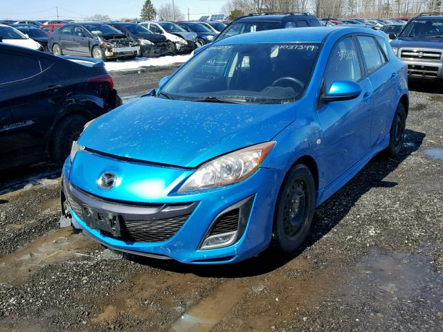 JM1BL1H50A1226959 - 2010 MAZDA 3 S BLUE photo 2