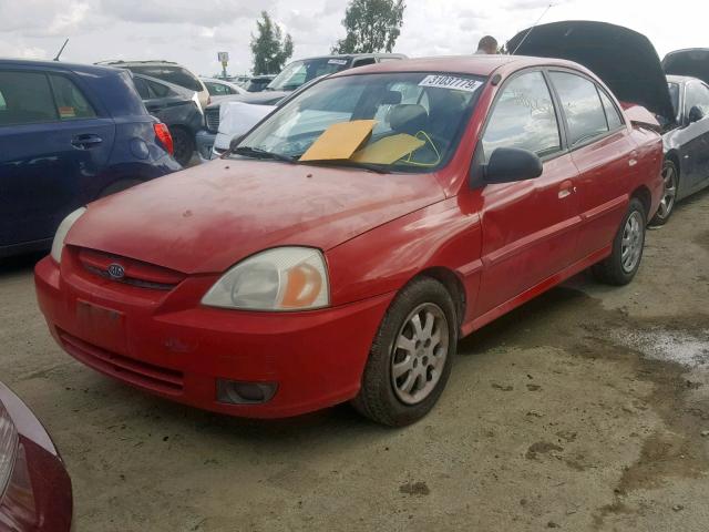 KNADC125X36229503 - 2003 KIA RIO RED photo 2