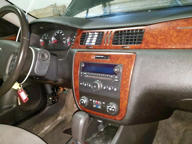 2G1WB5EK5B1174786 - 2011 CHEVROLET IMPALA LT შავი ფოტო 9