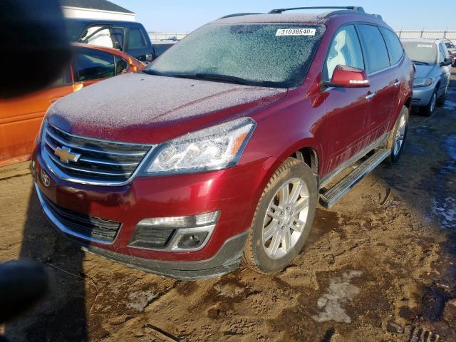 1GNKVGKD6FJ206954 - 2015 CHEVROLET TRAVERSE LT  photo 2