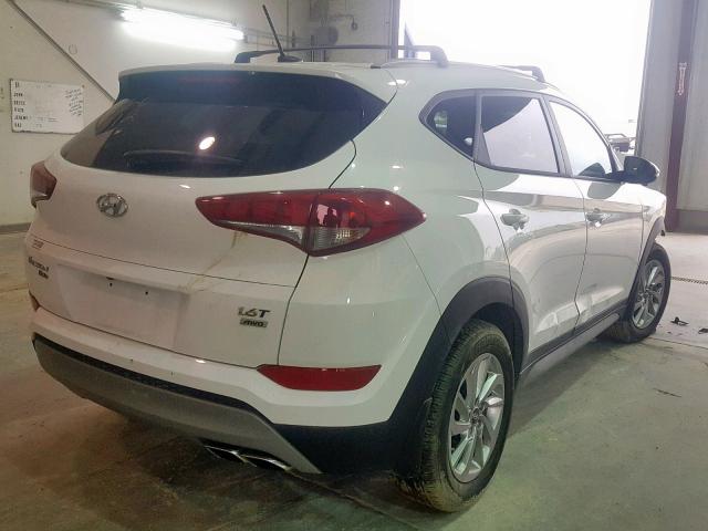 KM8J3CA21HU370483 - 2017 HYUNDAI TUCSON LIM WHITE photo 4