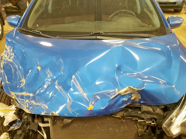 KNAFX5A88E5206133 - 2014 KIA FORTE EX BLUE photo 7