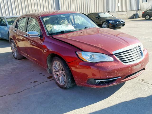 1C3CCBCGXCN326974 - 2012 CHRYSLER 200 LIMITE MAROON photo 1