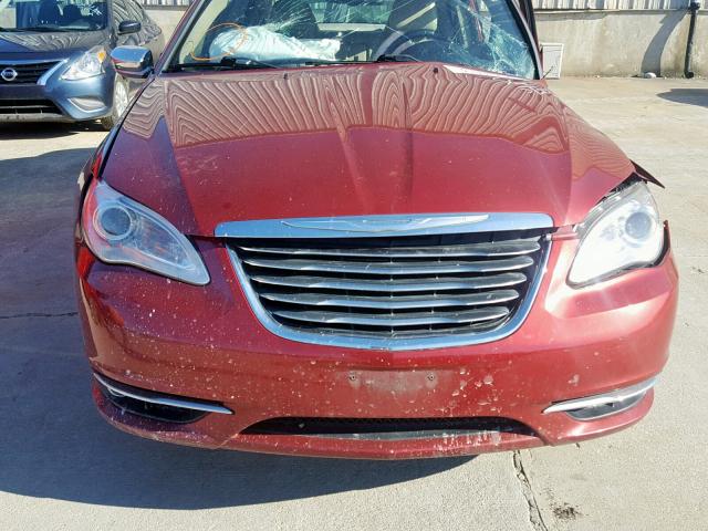 1C3CCBCGXCN326974 - 2012 CHRYSLER 200 LIMITE MAROON photo 10