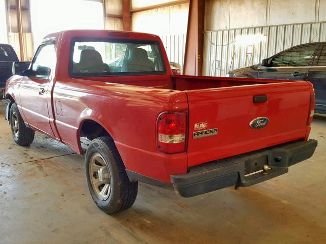 1FTYR10D88PA62332 - 2008 FORD RANGER RED photo 3