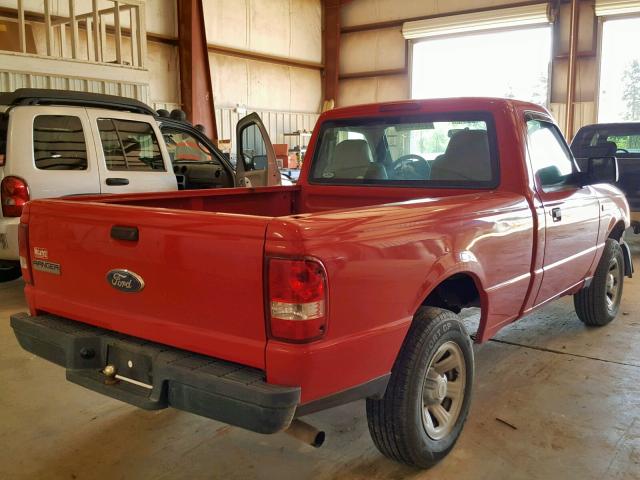 1FTYR10D88PA62332 - 2008 FORD RANGER RED photo 4