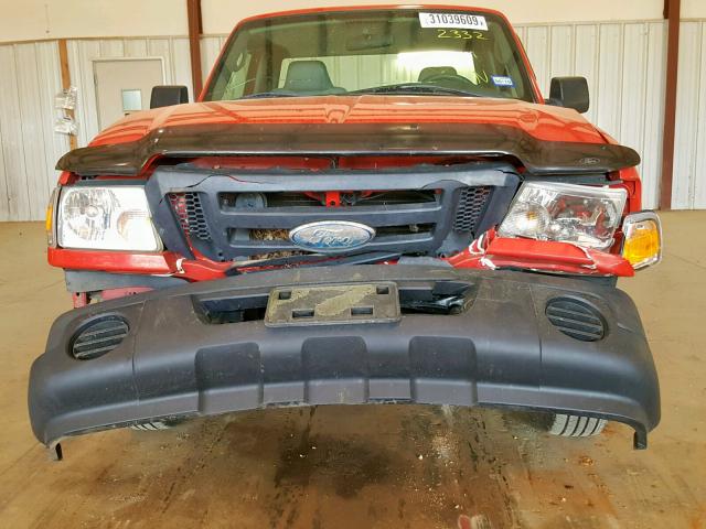 1FTYR10D88PA62332 - 2008 FORD RANGER RED photo 9