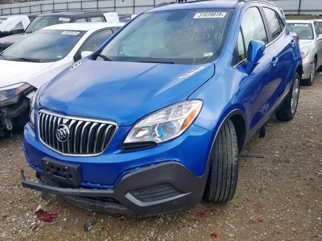 KL4CJASB1GB746481 - 2016 BUICK ENCORE BLUE photo 2