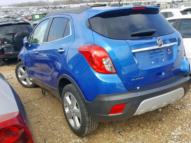 KL4CJASB1GB746481 - 2016 BUICK ENCORE BLUE photo 3