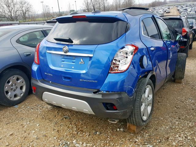 KL4CJASB1GB746481 - 2016 BUICK ENCORE BLUE photo 4