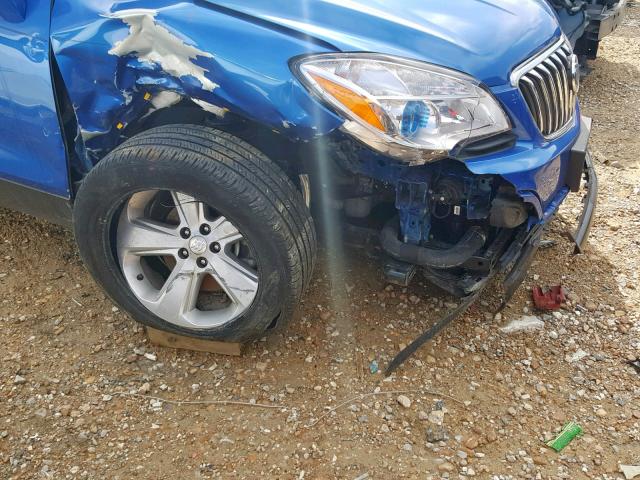 KL4CJASB1GB746481 - 2016 BUICK ENCORE BLUE photo 9