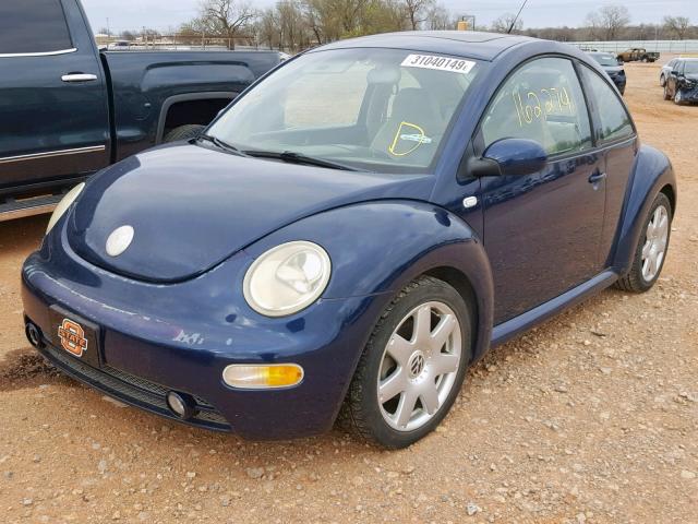 3VWDD21C23M405463 - 2003 VOLKSWAGEN NEW BEETLE BLUE photo 2