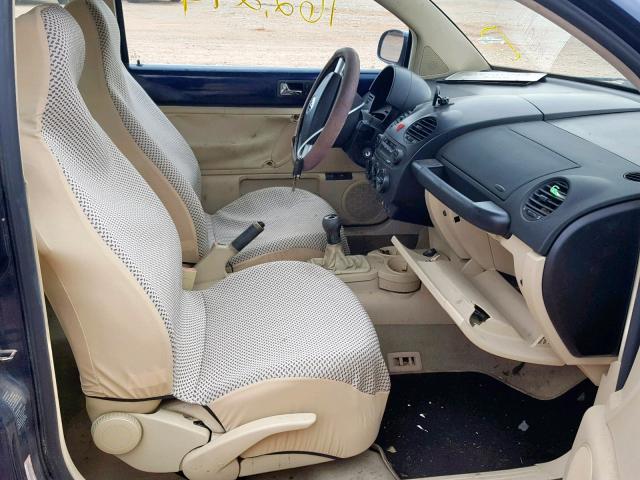 3VWDD21C23M405463 - 2003 VOLKSWAGEN NEW BEETLE BLUE photo 5