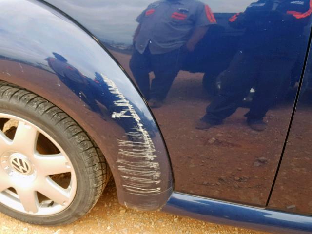 3VWDD21C23M405463 - 2003 VOLKSWAGEN NEW BEETLE BLUE photo 9