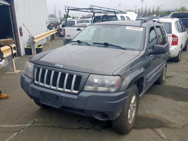 1J4GX48N74C412707 - 2004 JEEP GRAND CHER GRAY photo 2