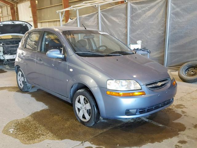 KL1TD66697B772650 - 2007 CHEVROLET AVEO BASE Көк фото 1