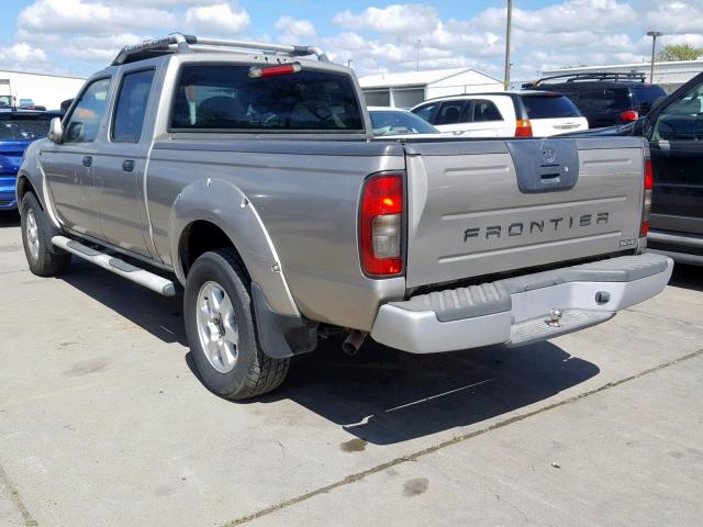 1N6ED29X73C443459 - 2003 NISSAN FRONTIER C SILVER photo 3