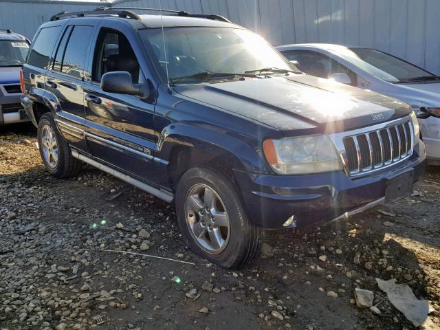 1J8GW68J44C138604 - 2004 JEEP GRAND CHER BLUE photo 1