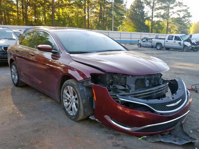 1C3CCCAG0FN756221 - 2015 CHRYSLER 200 LIMITE MAROON photo 1