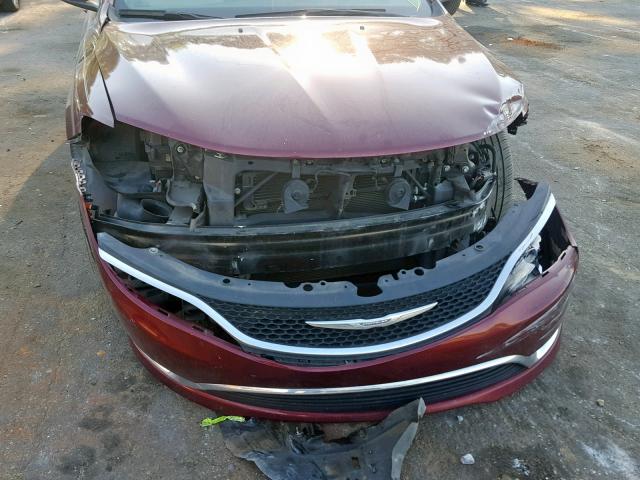 1C3CCCAG0FN756221 - 2015 CHRYSLER 200 LIMITE MAROON photo 9