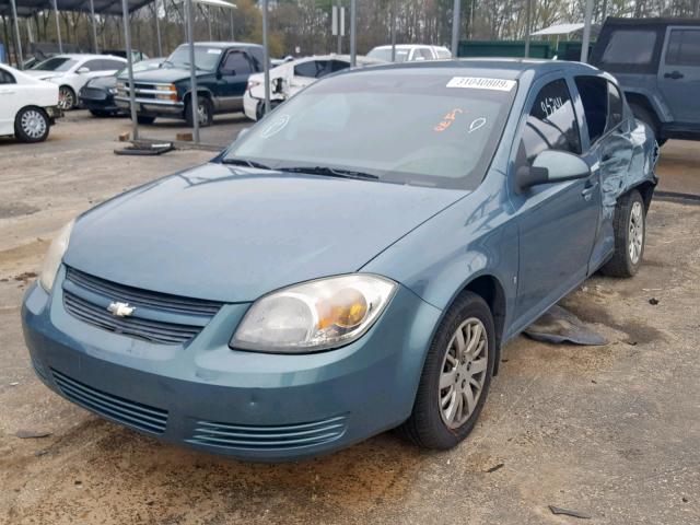 1G1AT58H597146281 - 2009 CHEVROLET COBALT LT GREEN photo 2