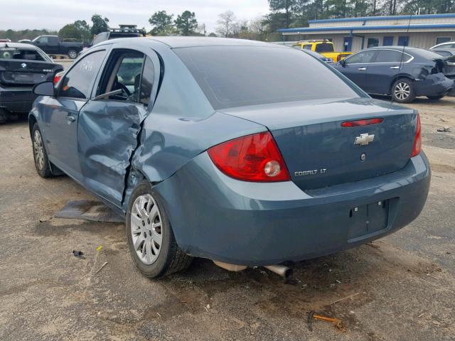 1G1AT58H597146281 - 2009 CHEVROLET COBALT LT GREEN photo 3