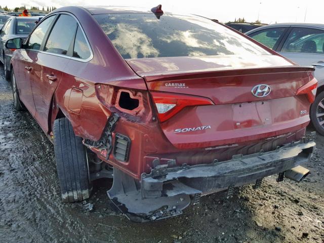 5NPE24AA2FH172864 - 2015 HYUNDAI SONATA ECO RED photo 3