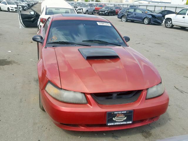 1FAFP42X71F136430 - 2001 FORD MUSTANG GT RED photo 9
