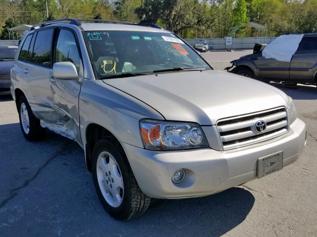 JTEEP21A950079868 - 2005 TOYOTA HIGHLANDER GOLD photo 1