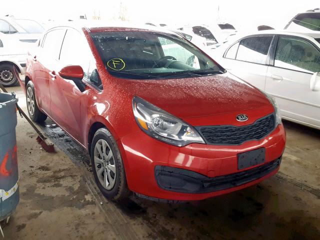 KNADM4A37F6438927 - 2015 KIA RIO LX RED photo 1