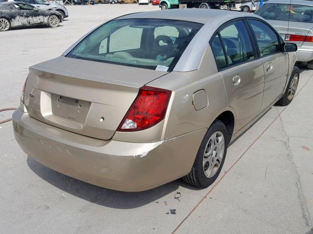 1G8AJ52F93Z135102 - 2003 SATURN ION LEVEL GOLD photo 4