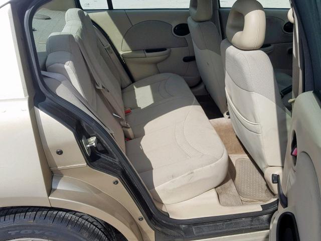 1G8AJ52F93Z135102 - 2003 SATURN ION LEVEL GOLD photo 6