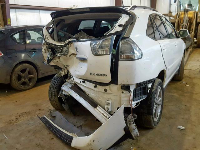 JTJHW31U460041483 - 2006 LEXUS RX 400H WHITE photo 4