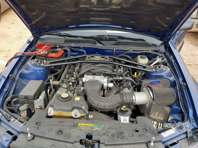 1ZVHT82H285150666 - 2008 FORD MUSTANG GT BLUE photo 7