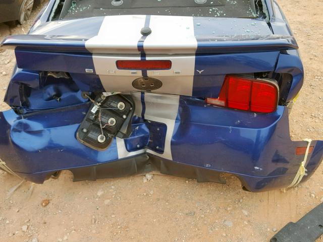 1ZVHT82H285150666 - 2008 FORD MUSTANG GT BLUE photo 9