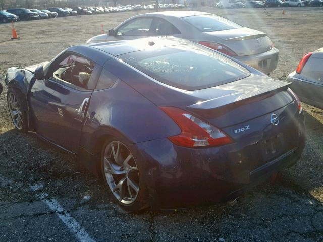 JN1AZ4EH9EM636354 - 2014 NISSAN 370Z BASE BLUE photo 3