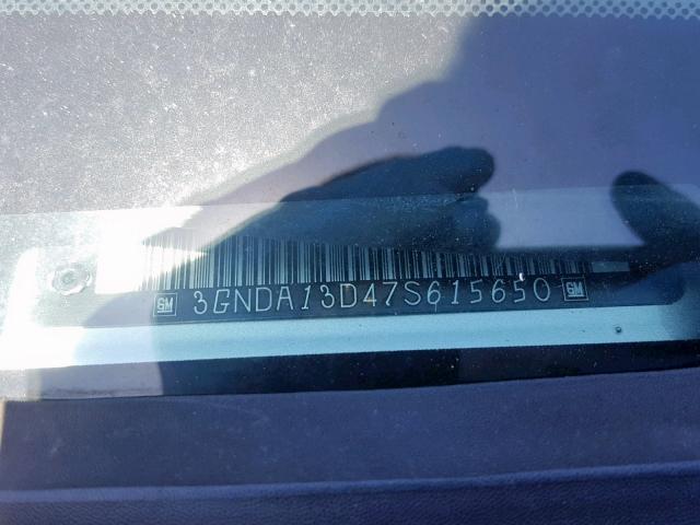 3GNDA13D47S615650 - 2007 CHEVROLET HHR LS Púrpura foto 10