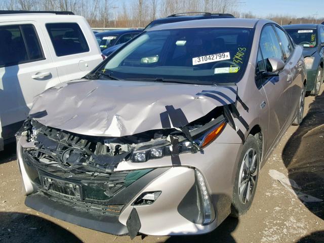 JTDKARFP8H3016262 - 2017 TOYOTA PRIUS PRIM ვერცხლისფერი ფოტო 2