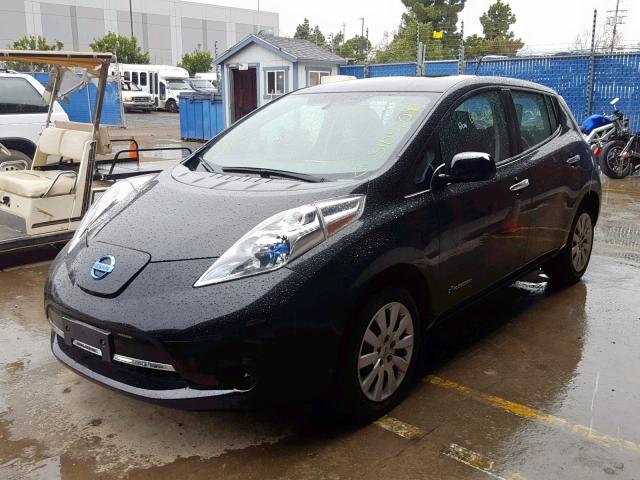 1N4AZ0CP5DC402013 - 2013 NISSAN LEAF S BLACK photo 2