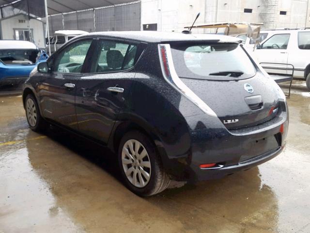 1N4AZ0CP5DC402013 - 2013 NISSAN LEAF S BLACK photo 3