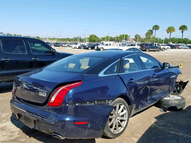 SAJWA1CB2BLV07351 - 2011 JAGUAR XJ BASE BLUE photo 4