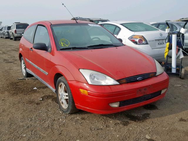3FAFP3134YR225491 - 2000 FORD FOCUS ZX3 RED photo 1