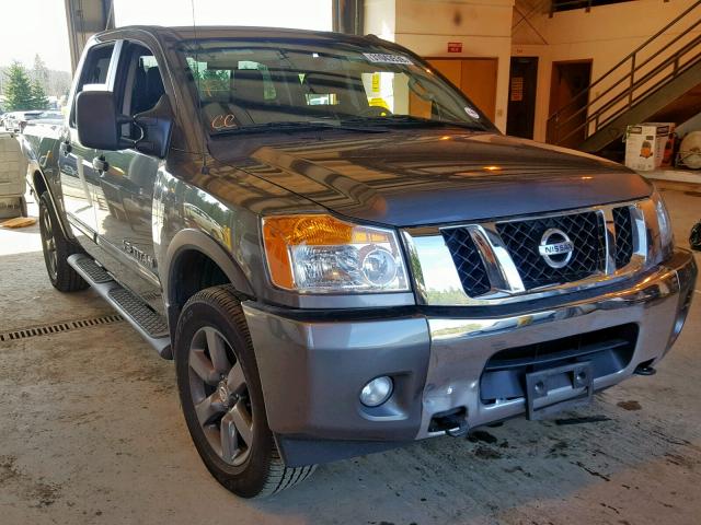 1N6AA0EC8FN503420 - 2015 NISSAN TITAN S GRAY photo 1